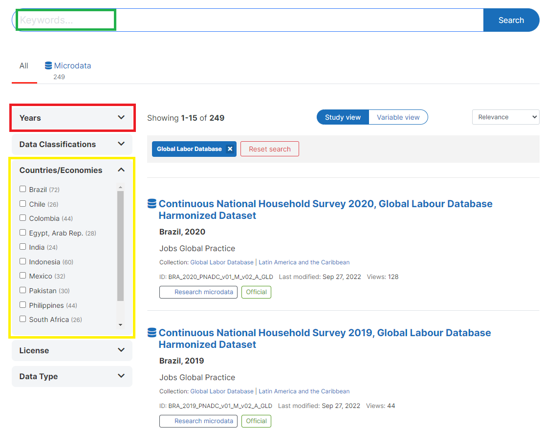 Example how to navigate MDL