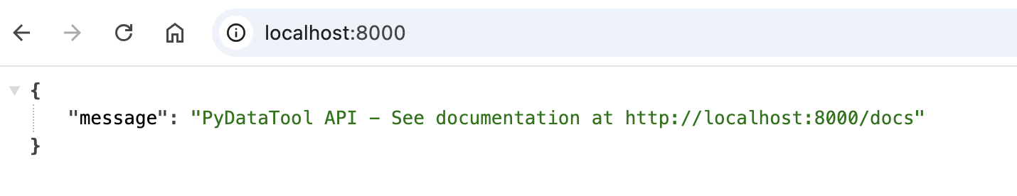 Localhost 8000 Verification