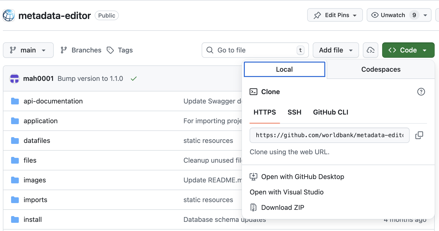 GitHub Download Metadata Editor